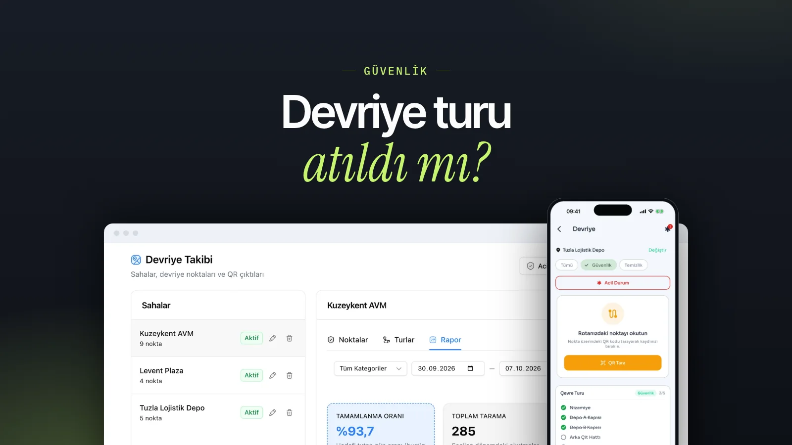 Bekçi Tur Kontrol Sistemi: QR Kodla Devriye Takibi